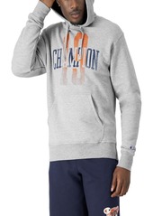 Champion Hoodie Powerblend Fleece Pullover Comfortable Graphic Sweatshirt for Men (Reg Tall) Oxford Gray 19