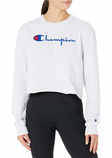 Champion Women's Long Sleeve White-550351 2X Large
