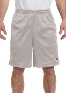 Champion mens 9" Mesh Short Logo athletic shorts Grey  US