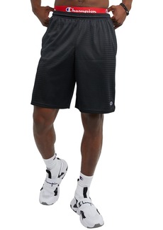 Champion mens 9" Shorts Mesh Shorts 9" Mesh Basketball Shorts Mesh Gym Shorts Black-407q88  US