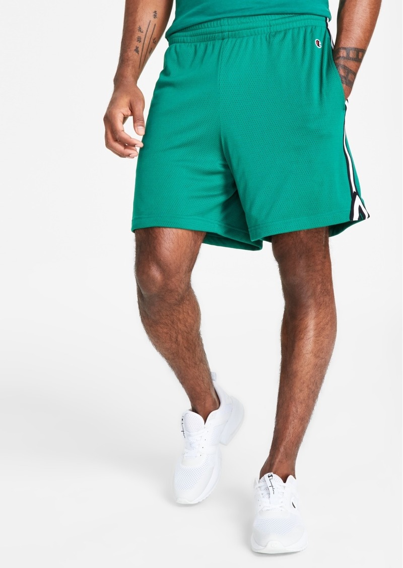"Champion Men's Attack Loose-Fit Taped 7"" Mesh Shorts - Road Sign Green"