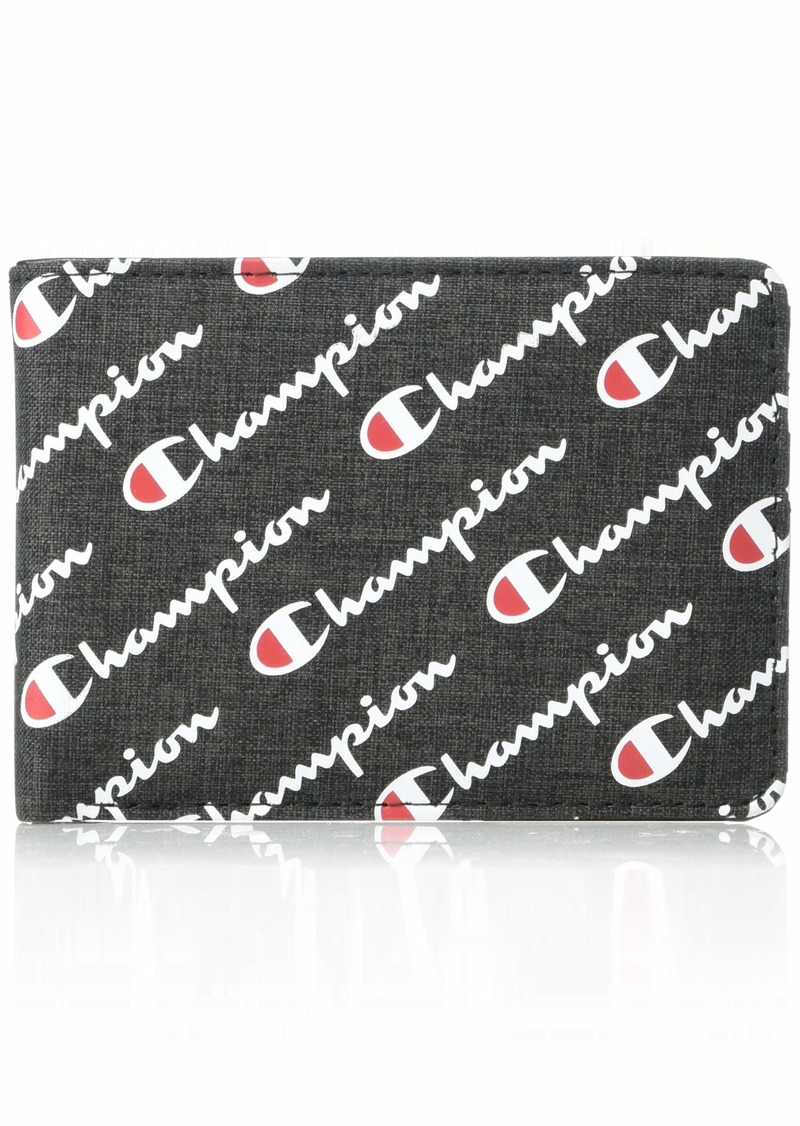 Champion Mens Polyester Graphic Wallet BifoldSlim   US