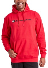Champion Men's Big & Tall Powerblend Logo Graphic Fleece Hoodie - Navy