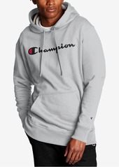 Champion Men's Big & Tall Powerblend Logo Graphic Fleece Hoodie - Navy