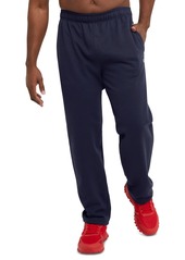 Champion Men's Big & Tall Powerblend Open Bottom Fleece Sweatpants - Granite Heather