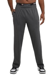 Champion Men's Big & Tall Standard-Fit Jersey-Knit Track Pants - Black