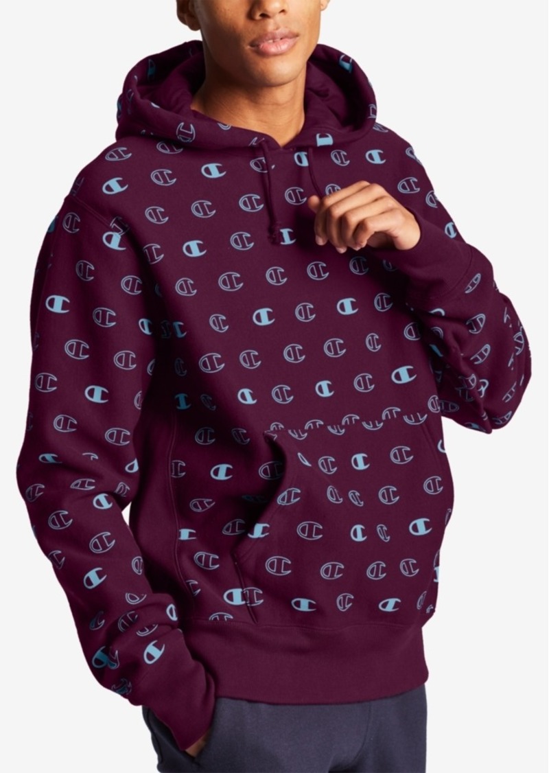 champion purple hoodie mens