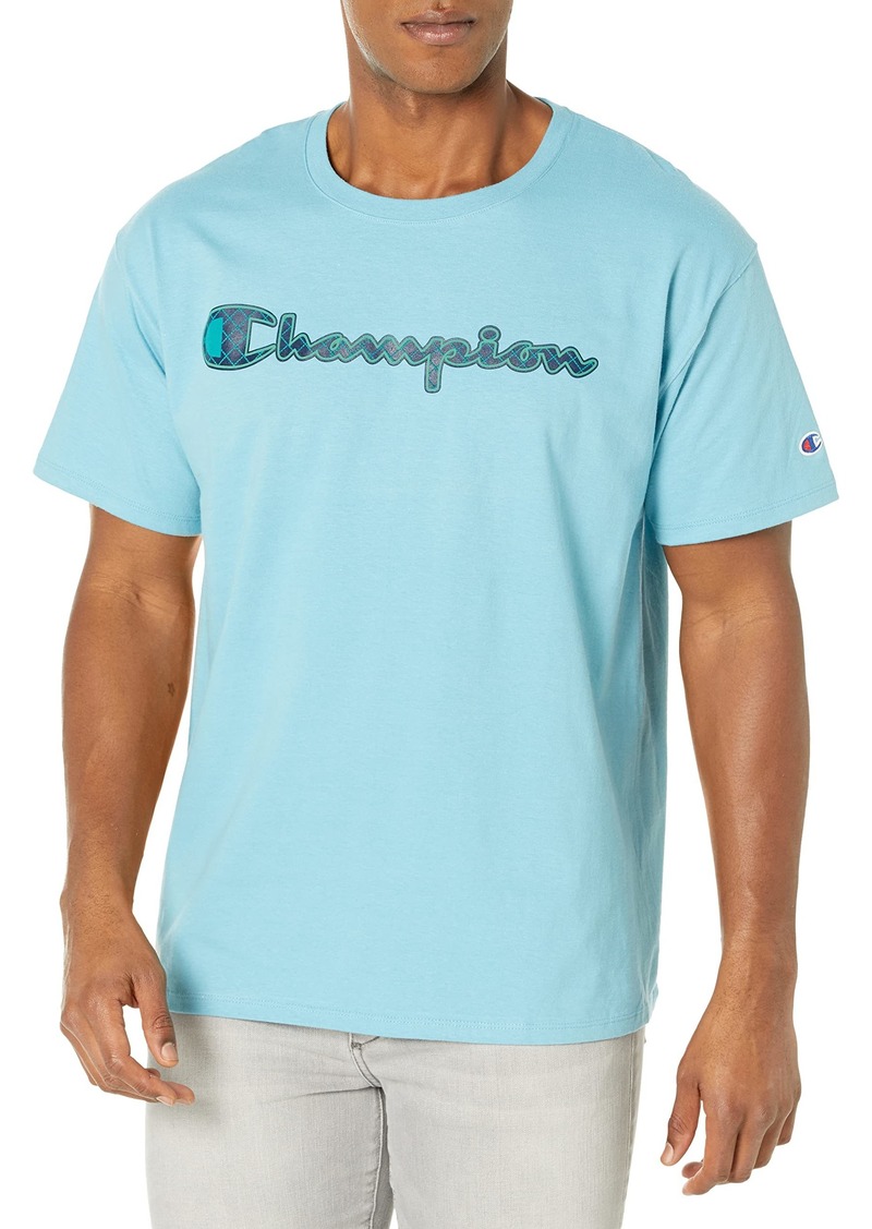 Champion mens Champion Men's Classic T-shirt Graphic Script T Shirt Ocean Boat Blue-586n9a  US