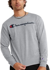 Champion Classic Graphic Long Sleeve Comfortable Soft T-Shirt for Men (Reg Tall)