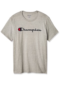 Champion Men's Classic Long Sleeve Tee Logo Surf The Web Script
