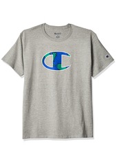 Champion mens Classic T-shirt Big C Logo T Shirt Oxford Gray-586dfa  US