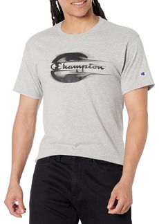 Champion mens Classic T-shirt Double Logo T Shirt Oxford Gray-586eha  US