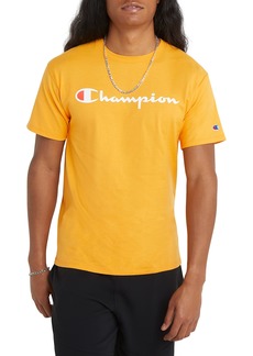 Champion mens Classic T-shirt Script Logo T Shirt Capri Orange-y07718  US