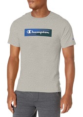Champion mens Classic T-shirt Script Outline T Shirt Oxford Gray-586efa  US