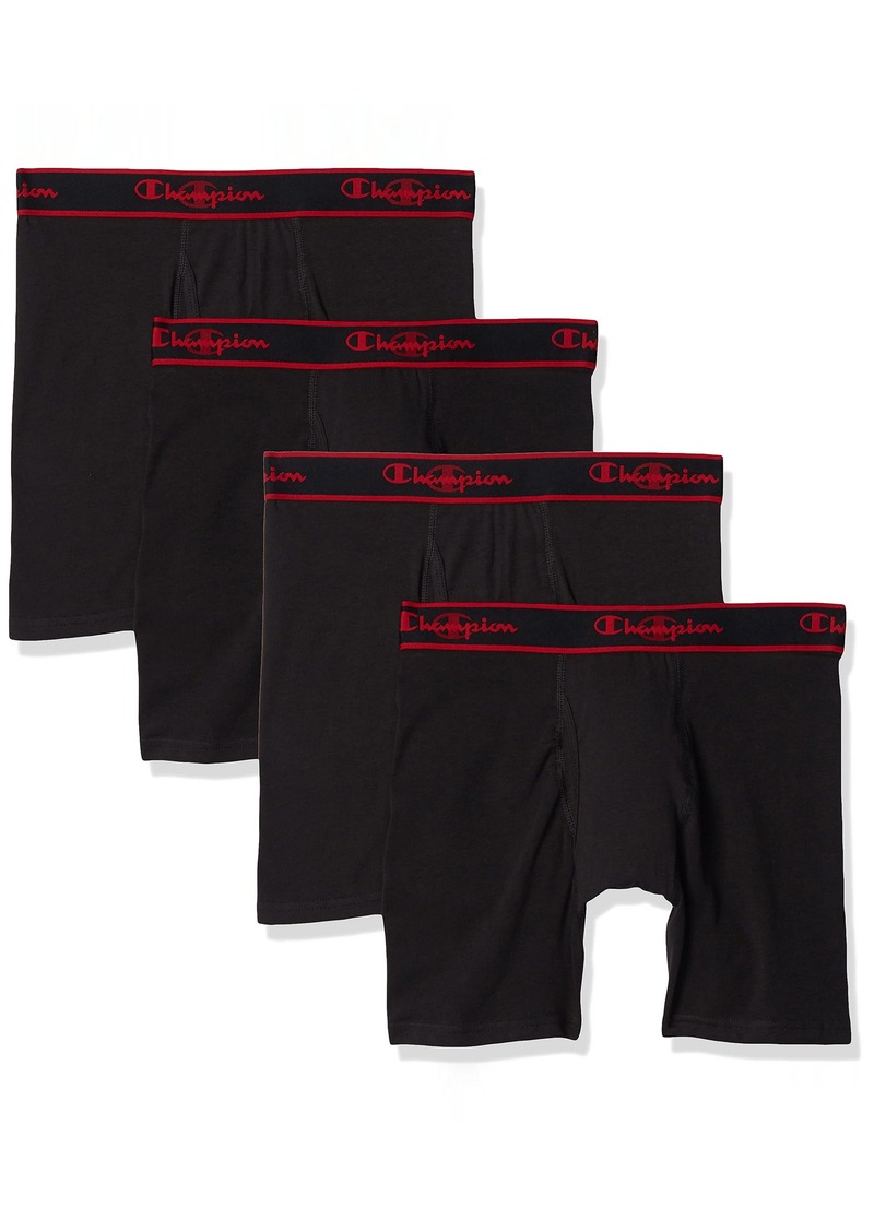 Champion Men's Elite X-Temp Boxer Briefs 4-Pack