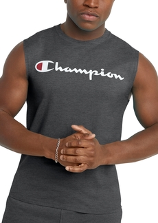 Champion Men's Logo Sleeveless T-Shirt - Granite Heather
