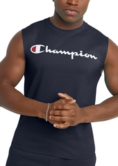 Champion Men's Logo Sleeveless T-Shirt - Granite Heather