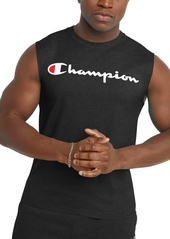 Champion Men's Logo Sleeveless T-Shirt - Granite Heather