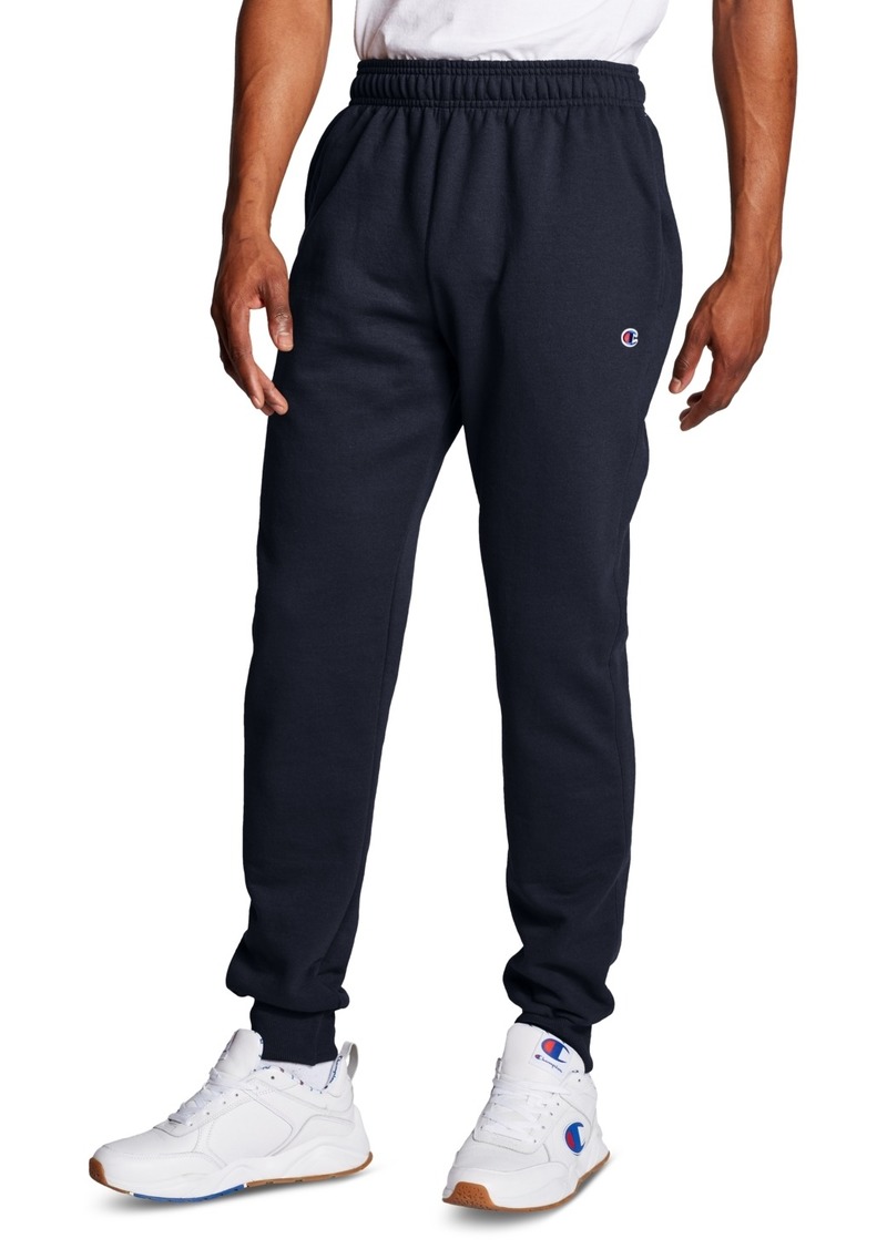 Champion Men's Powerblend Fleece Joggers - White