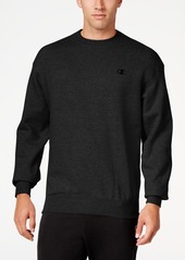 Champion Men's Big & Tall Powerblend Solid Fleece Sweatshirt - Black