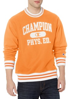 Champion mens Champion Men's Premium Reverse Weave Crew Phys. Ed. Sweatshirt   US
