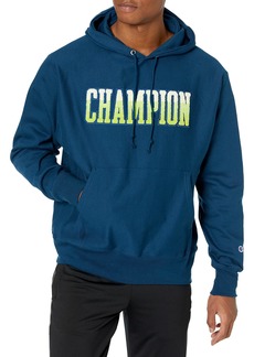 Champion Men's Reverse Weave Pullover Block Logo Jetson Blue-586681