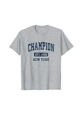 Champion New York NY Vintage Athletic Sports Design T-Shirt