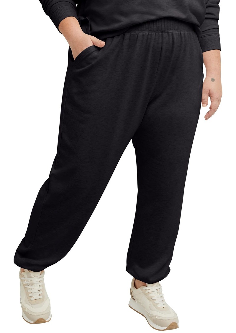 Champion Hanes Comfortblend Originals Fleece Joggers Soft-Brushed Sweatpants Women's Loungewear 29" Plus