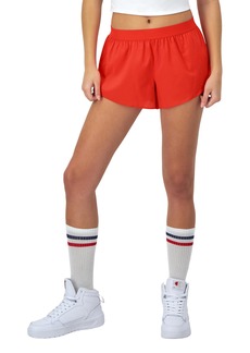 Champion Performance Moisture-Wicking Athletic Shorts with Liner for Women 2.5" Solar Crimson HD C Logo