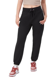 Champion Powerblend Fleece Joggers Comfortable Sweatpants for Women 27" Black C-Patch Logo