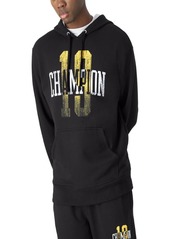Champion Hoodie Powerblend Fleece Pullover Comfortable Graphic Sweatshirt for Men (Reg Tall) Black 19