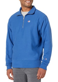 Champion Quarter Zip Reverse Weave Pullover Fleece Sweatshirt for Men