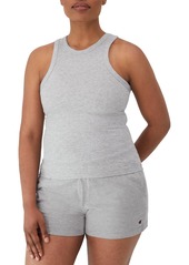 Champion Ribbed High Neck Tank Fitted Sleeveless Top for Women