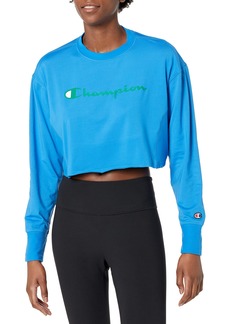 Champion Soft Touch Cropped Long Sleeve Women’s Logo Tee