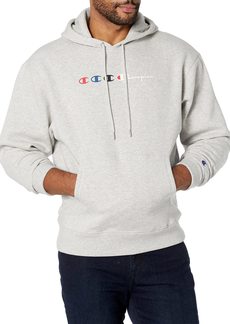 Champion Sweatshirt Classic Fleece Hoodie for Men Half Toned Iconic 'C' Logo Script