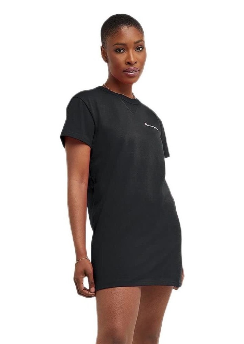 Champion T-Shirt Plus-Size Women's Athletic Dress Script Logo Black