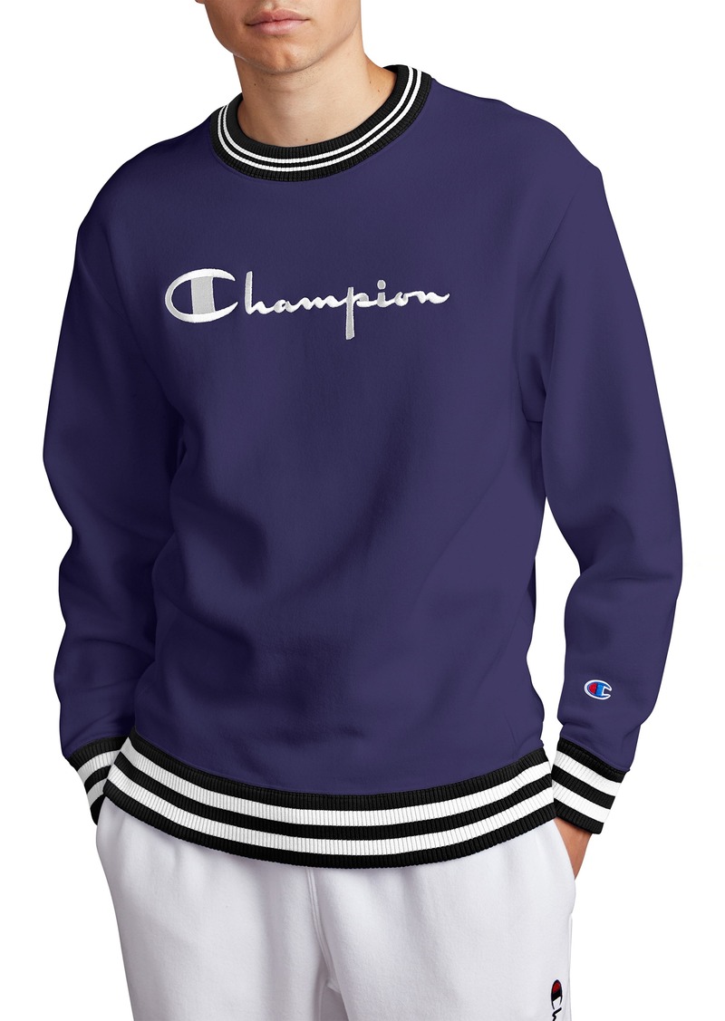 champion tipped mock neck sweatshirt