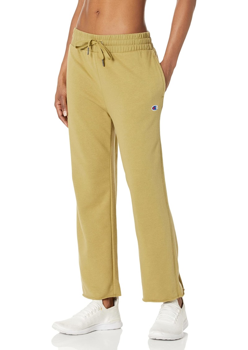 Champion Women's Campus French Terry Crop Wide Leg Pant