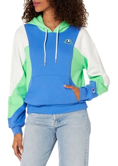 Champion Women's Colorblock Pullover Hoodie Hooded Sweatshirt Script