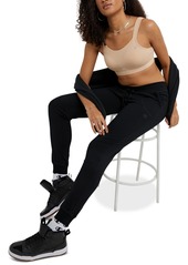 Champion Women's Cotton Jersey Full Length Joggers - Black