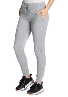 Champion Women's Cotton Jersey Full Length Joggers - Oxford Gray