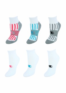 Champion womens Double Dry 6-pair Pack Performance Ankle Socks  Shoe Size  US