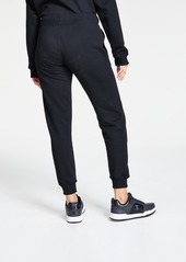 Champion Women's Drawstring Logo Fleece Jogger Sweatpants - Black