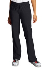 Champion Women's Drawstring-Waist Jersey Cotton Pants - Black