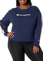 Champion Women's Heritage Crew Sweatshirt with Taping  2X Large