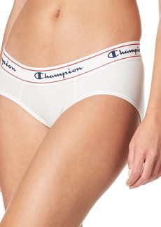 Champion Women's Heritage Stretch Cotton Hipster Underwear Moisture Wicking Single or 3-Pack White 1-Pack