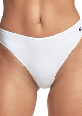 Champion Women's Heritage Panties Stretch Cotton Thong Underwear Moisture-Wicking