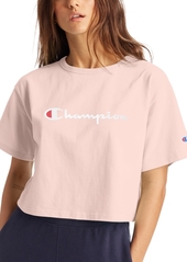 Champion Women's Logo Cropped T-Shirt