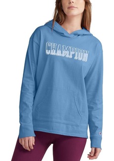 Champion Women's Midweight Jersey Hoodie TEAM LIGHT BLUE X SMALL