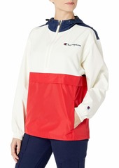 Champion Womens Packable Jacket /Chalk White/Scarlet XL